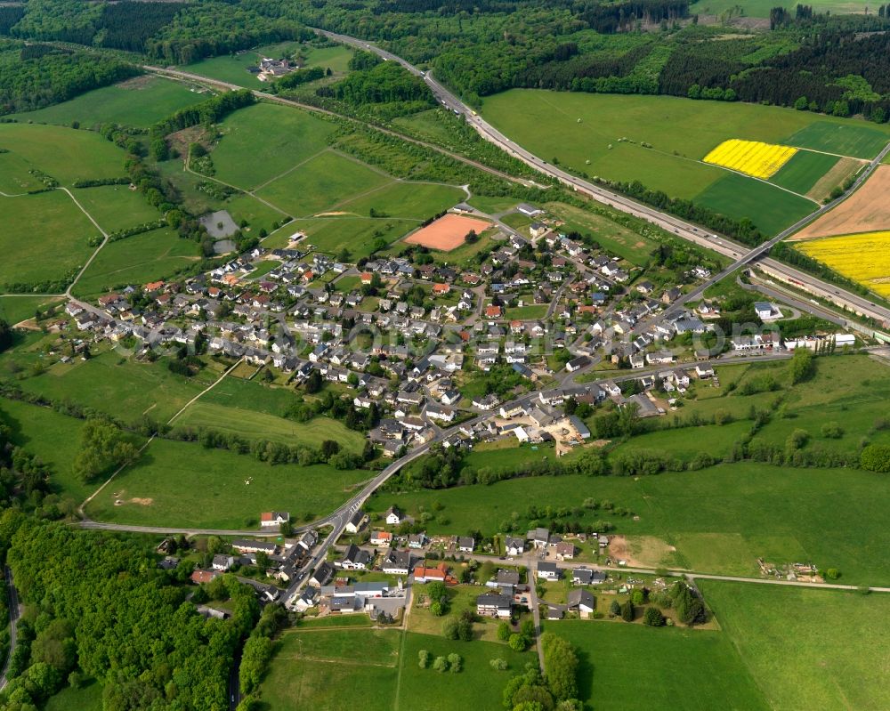 Aerial photograph Deesen - City view from Deesen in the state Rhineland-Palatinate