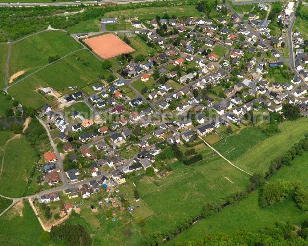 Deesen from the bird's eye view: City view from Deesen in the state Rhineland-Palatinate