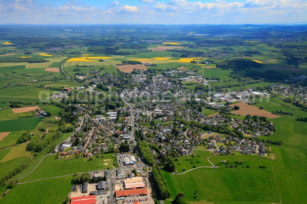 Aerial photograph Dierdorf - City view of Dierdorf in the state Rhineland-Palatinate