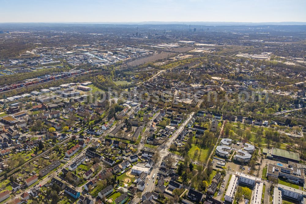 Dortmund from above - City view in the urban area in the district Mailoh in Dortmund in the Ruhr area in the state North Rhine-Westphalia, Germany