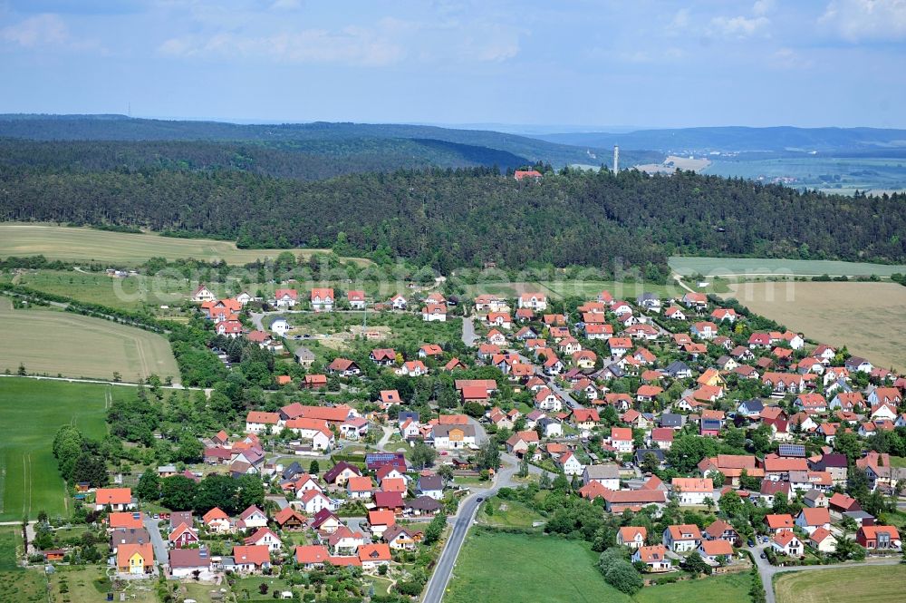 Aerial photograph Elleben - Town view of Riechheim, a district of Elleben in the state of Thuringia