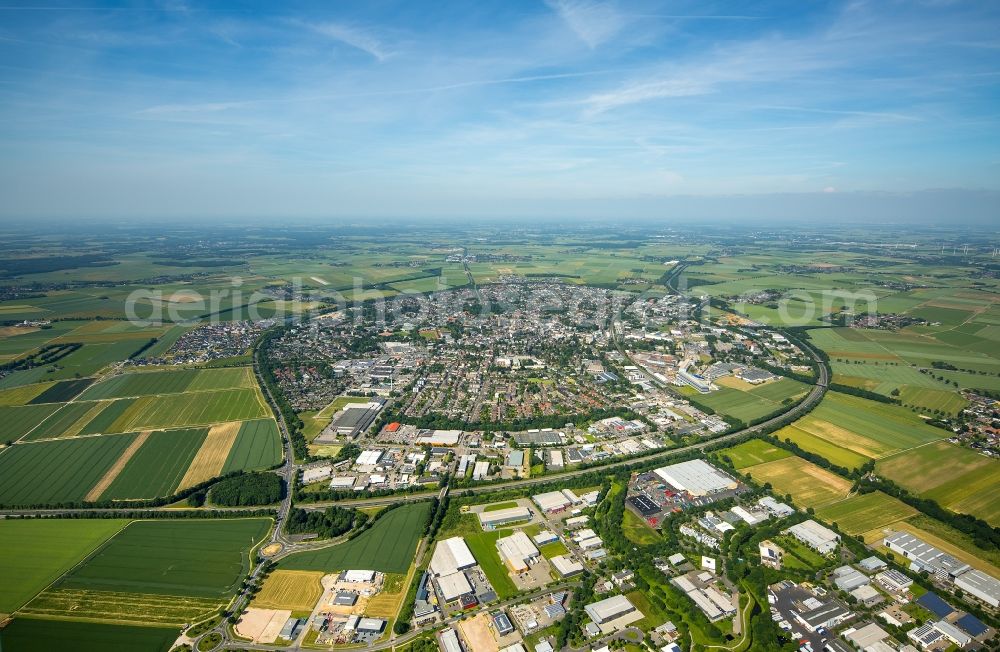 Aerial image Erkelenz - Cityscape of Erkelenz in North Rhine-Westphalia