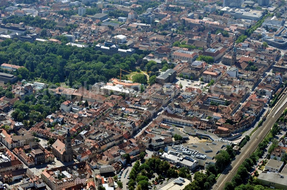 Aerial image Erlangen - City view of Erlangen in the state Bavaria