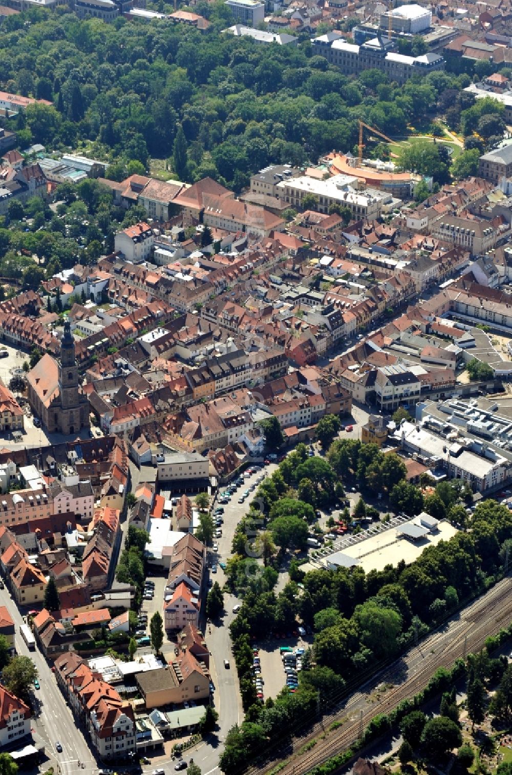 Aerial photograph Erlangen - City view of Erlangen in the state Bavaria