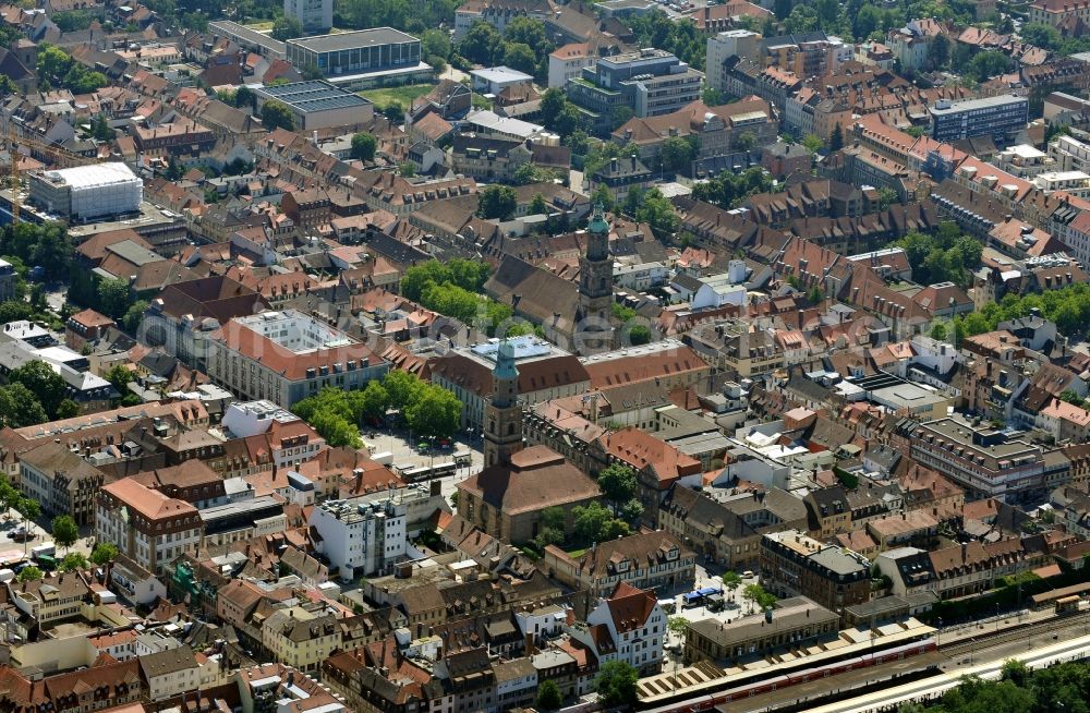 Aerial image Erlangen - City view of Erlangen in the state Bavaria