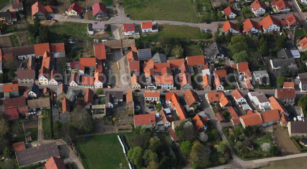 Aerial image Esselborn - City view of Esselborn in the district Alzey Worms in the state of Rhineland-Palatinate