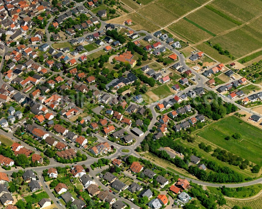 Aerial image Essenheim - City view from Essenheim in the state Rhineland-Palatinate