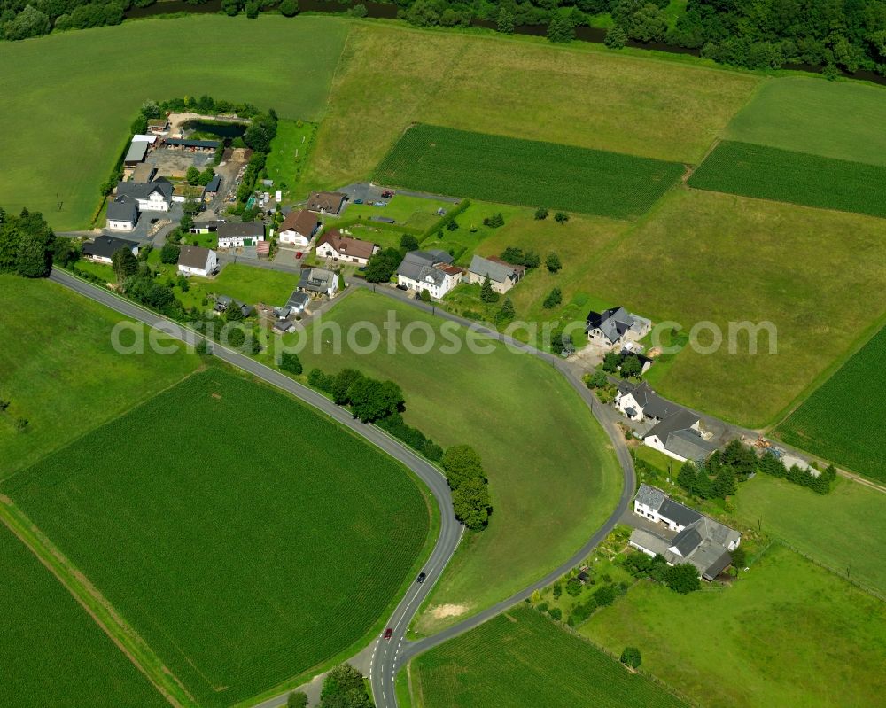 Aerial photograph Etscheid, Neustadt (Wied) - City view from Etscheid, Neustadt (Wied) in the state Rhineland-Palatinate