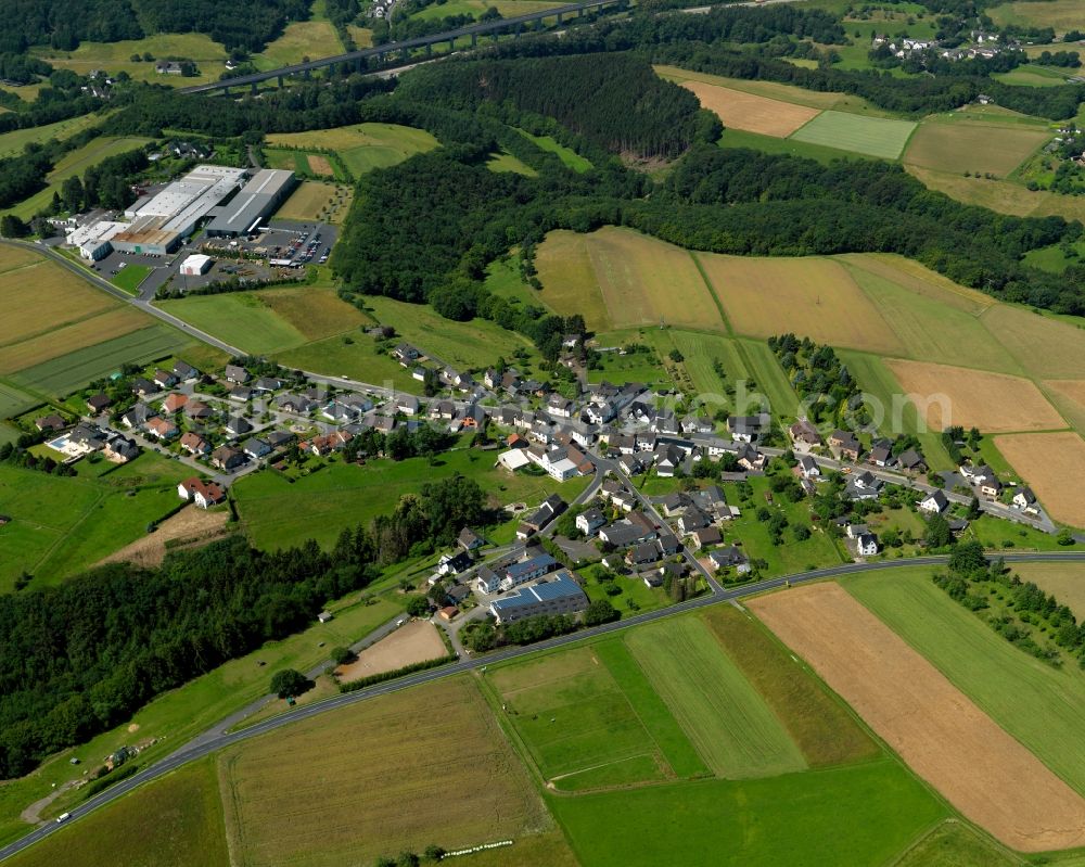 Etscheid, Neustadt (Wied) from the bird's eye view: City view from Etscheid, Neustadt (Wied) in the state Rhineland-Palatinate