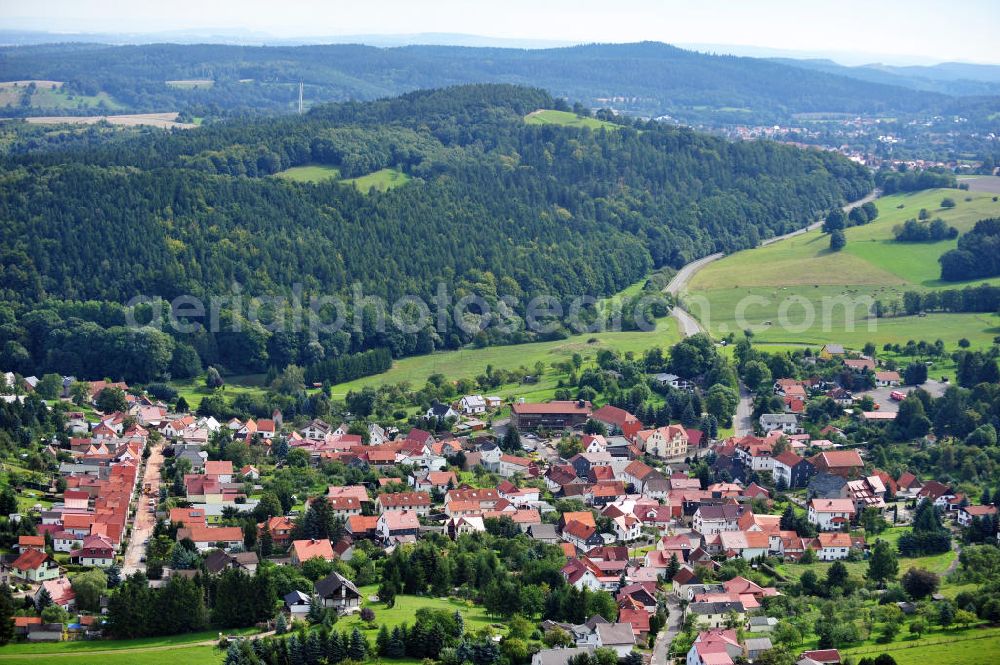 Aerial image Fischbach / Rhön - Cityscape of Fischbach in the Thuringian Rhoen in Thuringia