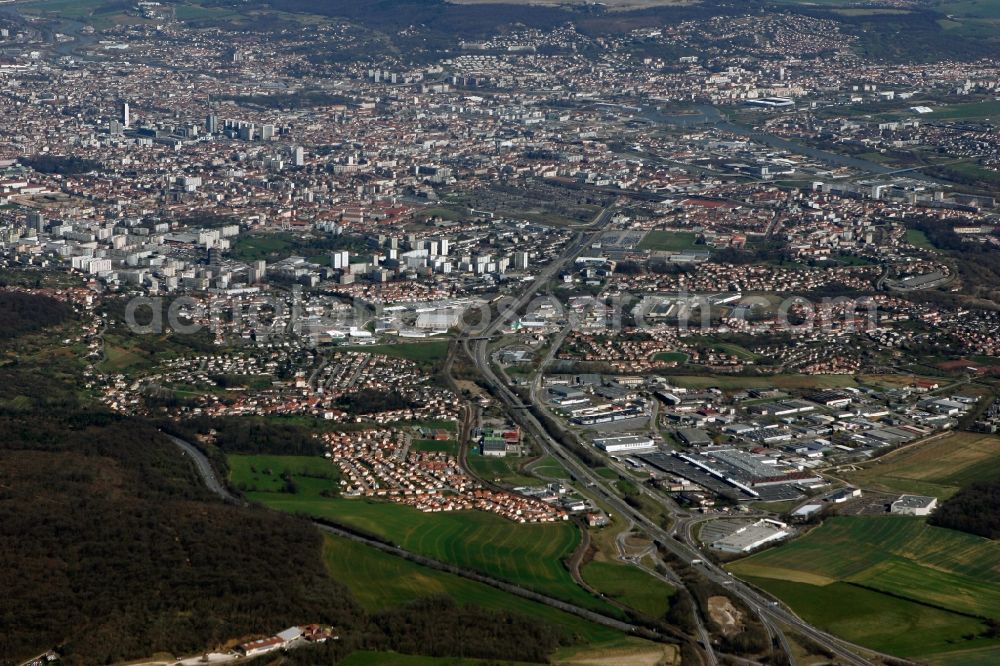 Aerial photograph Nancy - Cityscape of the French city of Nancy in Lorraine in France