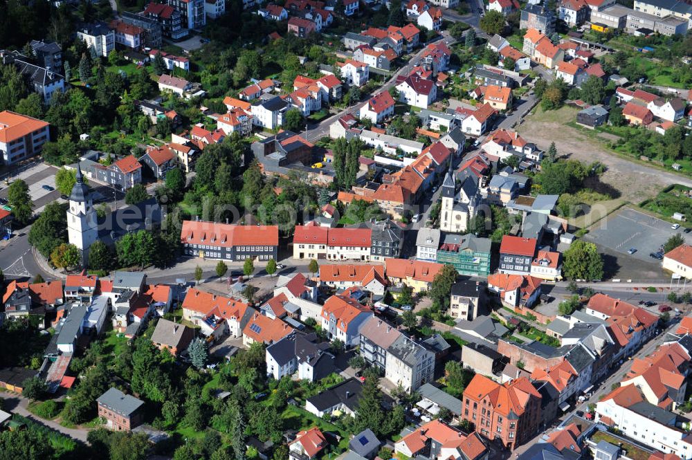 Aerial image Friedrichroda - View of the small town Friedrichroda in Thuringia