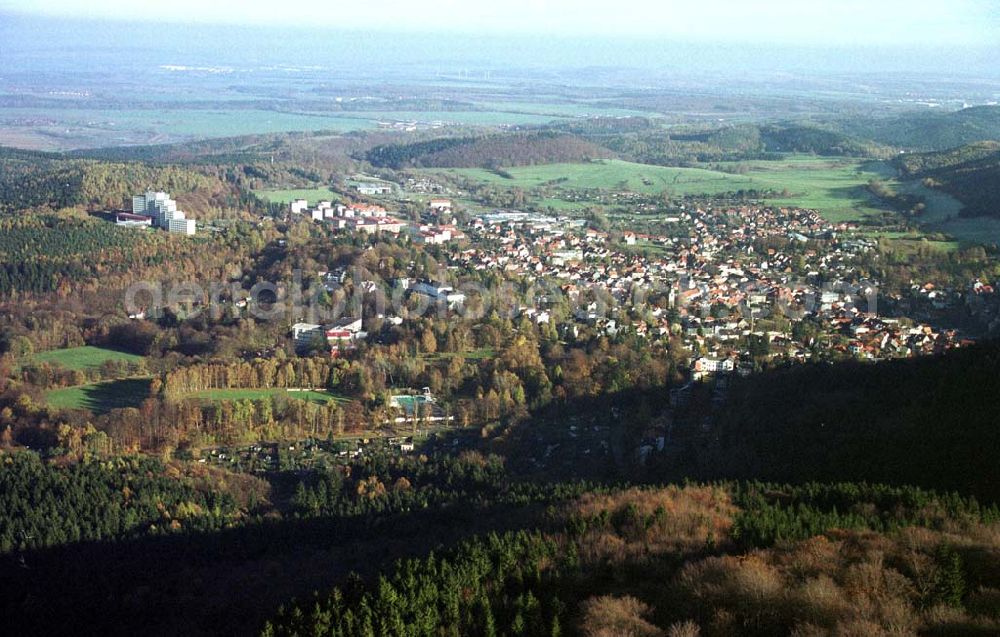 Aerial image Friedrichroda / Thür. - Stadtansicht von Friedrichroda in Thüringen aus südlicher Richtung.