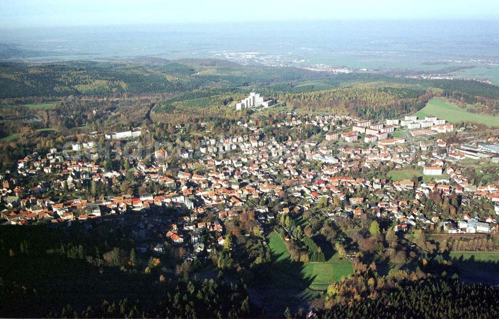 Friedrichroda / Thür. from above - Stadtansicht von Friedrichroda in Thüringen aus südlicher Richtung.