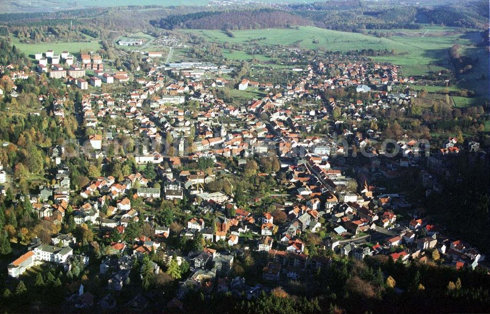 Friedrichroda / Thür. from above - Stadtansicht von Friedrichroda in Thüringen aus südlicher Richtung.