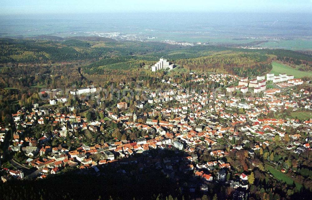 Aerial photograph Friedrichroda / Thür. - Stadtansicht von Friedrichroda in Thüringen aus südlicher Richtung.