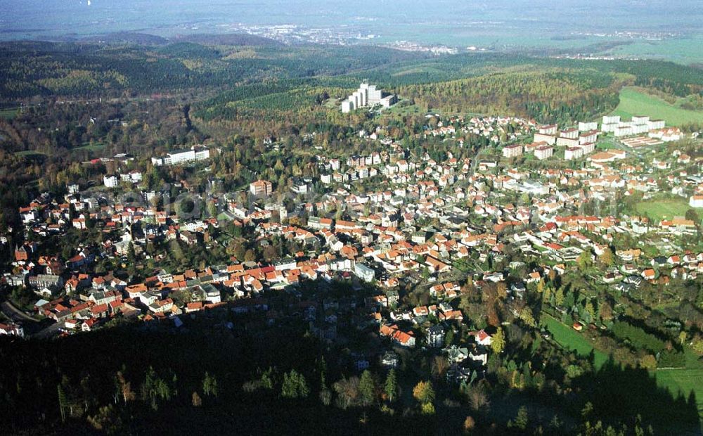 Friedrichroda / Thür. from above - Stadtansicht von Friedrichroda in Thüringen aus südlicher Richtung.