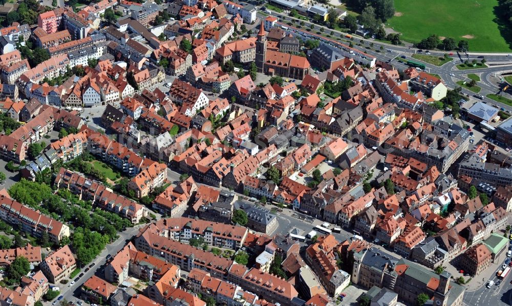 Aerial photograph Fürth - City view of Fuerth in the state Bavaria