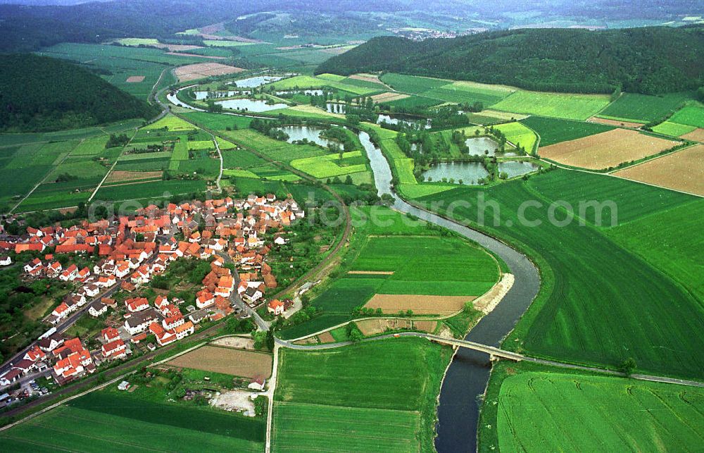 Aerial image Fulda / Hessen - Stadtansicht von Fulda / Hessen.