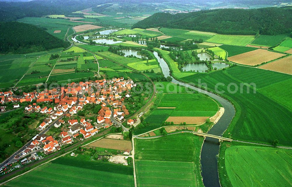 Aerial photograph Fulda / Hessen - Stadtansicht von Fulda / Hessen.