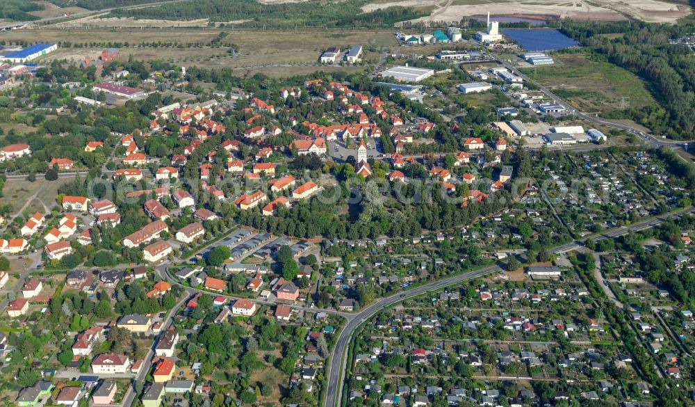 Senftenberg from the bird's eye view: City view of Marga in Senftenberg Brieske Garden City in the Federal State of Brandenburg