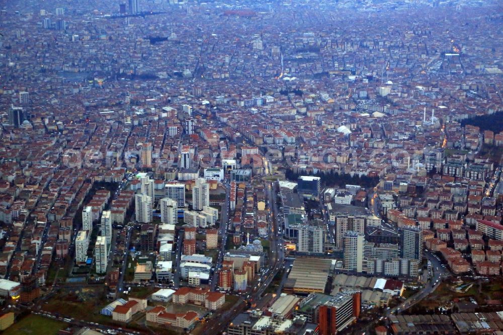 Istanbul from above - District Baglar in the city in Istanbul in Turkey