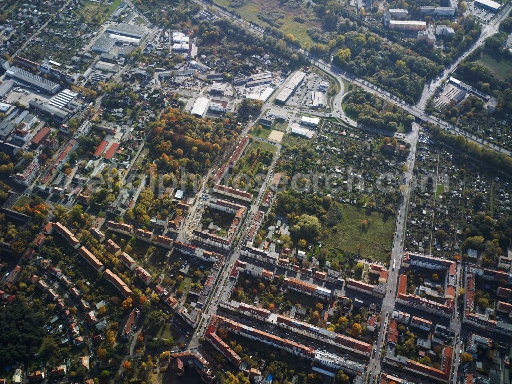 Aerial photograph Potsdam - City view of the inner-city area of in Potsdam in the state Brandenburg