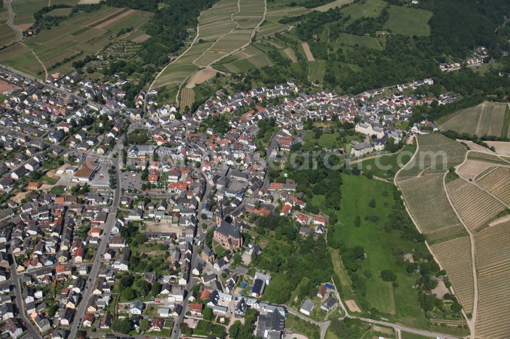 Aerial image Kiedrich - Kiedrich 29/05/2012 Cityscape Kiedrich the community in Rheingau- Taunus- Kreis in Hesse