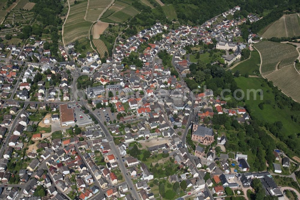 Aerial photograph Kiedrich - Kiedrich 29/05/2012 Cityscape Kiedrich the community in Rheingau- Taunus- Kreis in Hesse