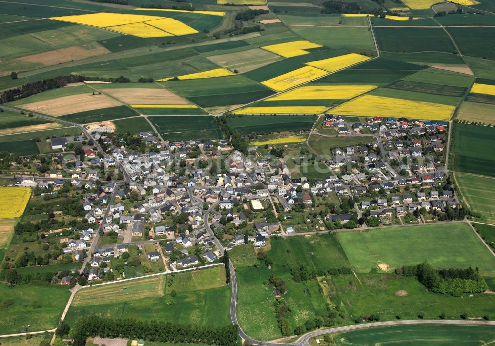 Aerial image Gemmerich - City view from Gemmerich in the state Rhineland-Palatinate