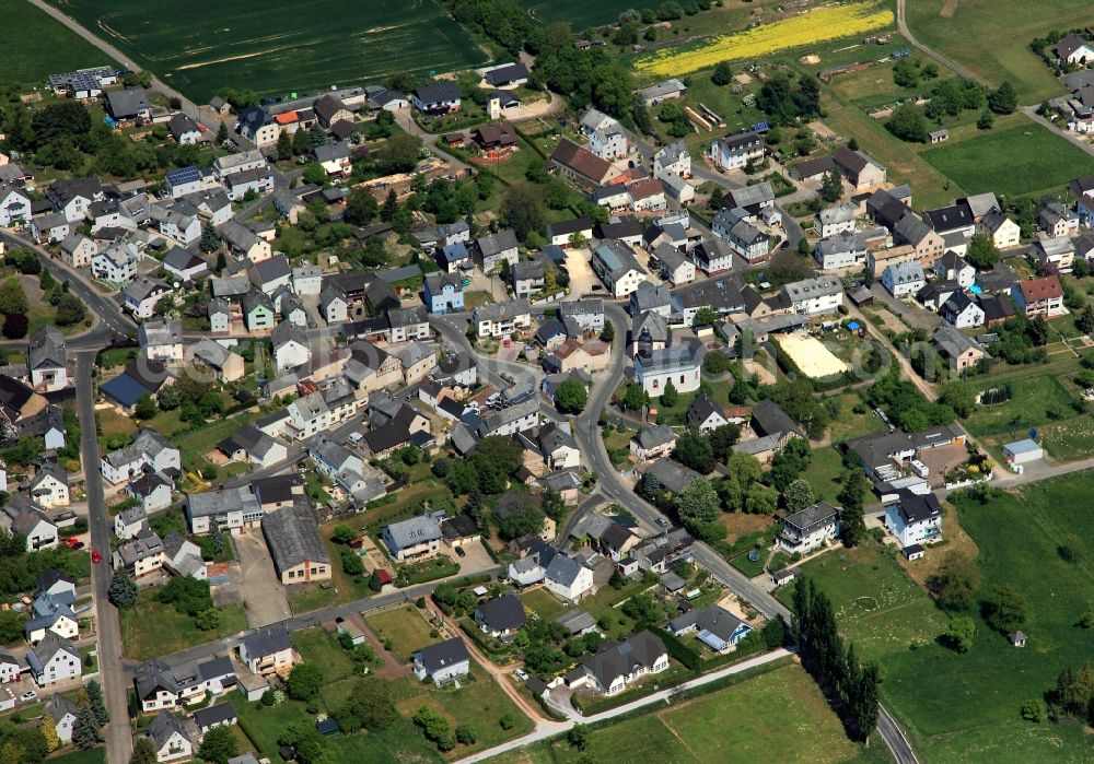 Aerial photograph Gemmerich - City view from Gemmerich in the state Rhineland-Palatinate