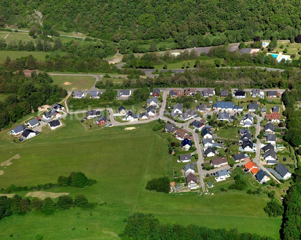 Gemünden from above - City view from Gemuenden in the state Rhineland-Palatinate