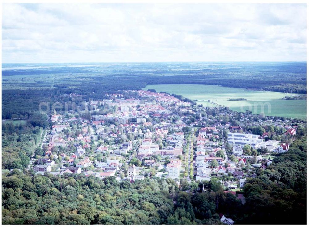 Graal-Müritz / Mecklenburg Vorpommern from the bird's eye view: Stadtansicht Graal - Müritz / Mecklenburg Vorpommern / 27.09.02