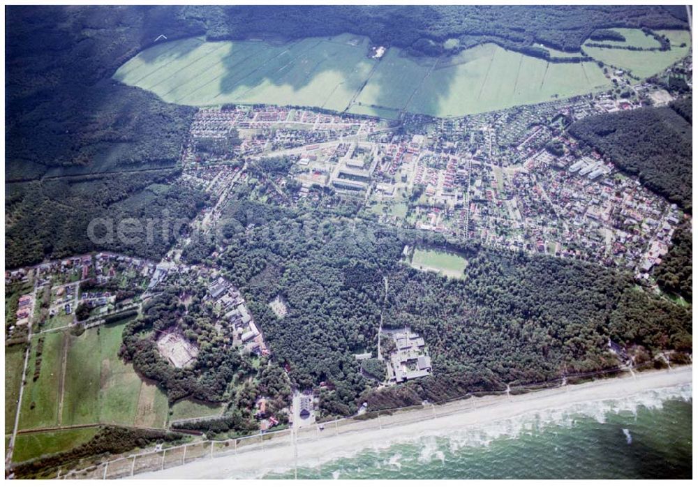 Graal-Müritz / Mecklenburg Vorpommern from the bird's eye view: Stadtansicht Graal - Müritz / Mecklenburg Vorpommern / 27.09.02