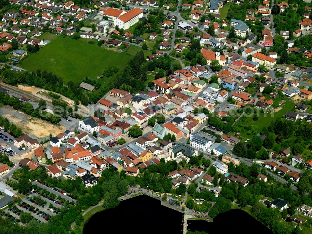 Aerial image Grafenau - City view of Grafenau (Lower Bavaria) in Bavaria