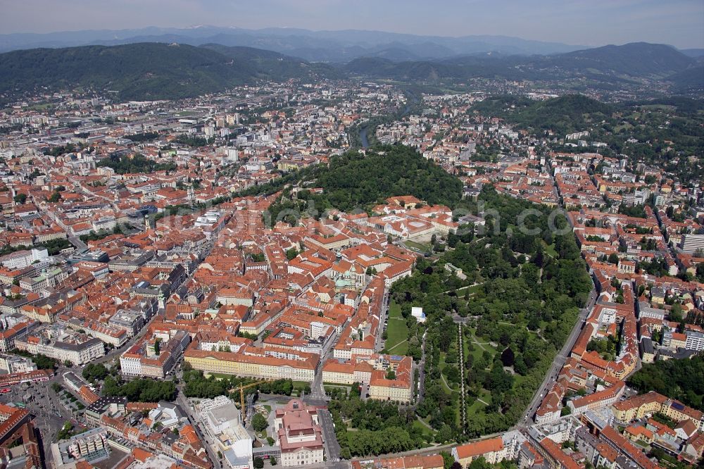 Graz from above - Cityscape of Graz in Styria in Austria