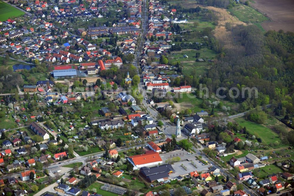 Großbeeren from the bird's eye view: Cityscape of Grossbeeren in the Teltow-Flaming in Brandenburg