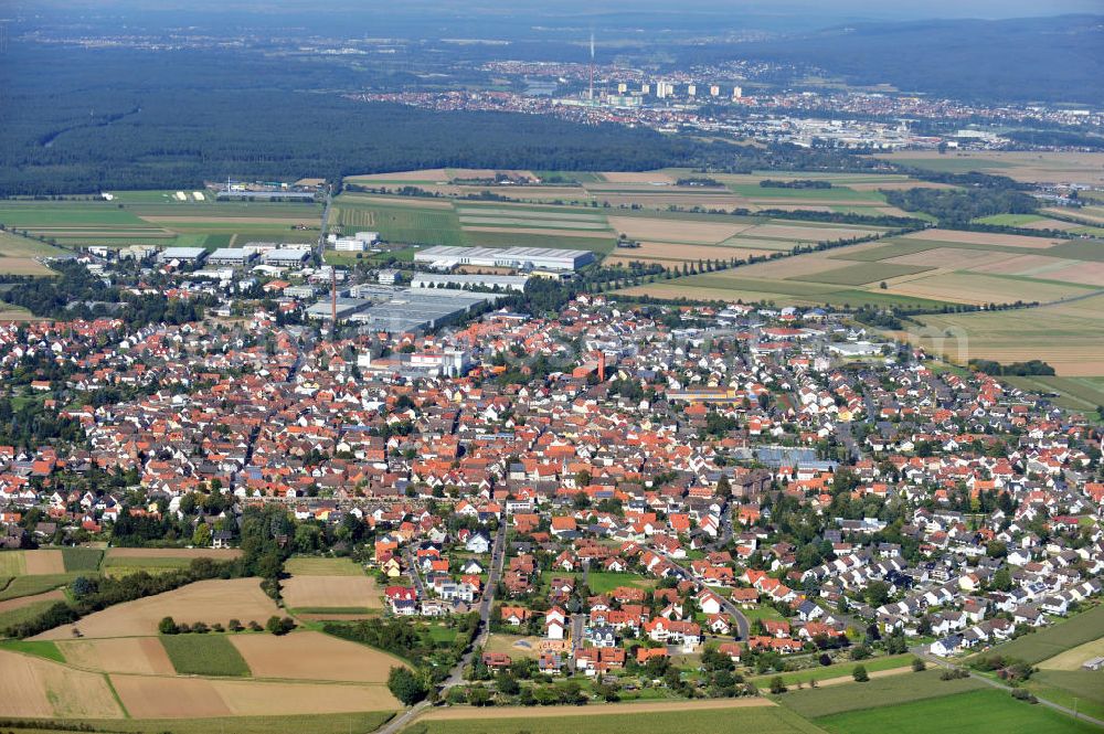 Aerial photograph Großostheim - View over the city Grossostheim in Bavaria