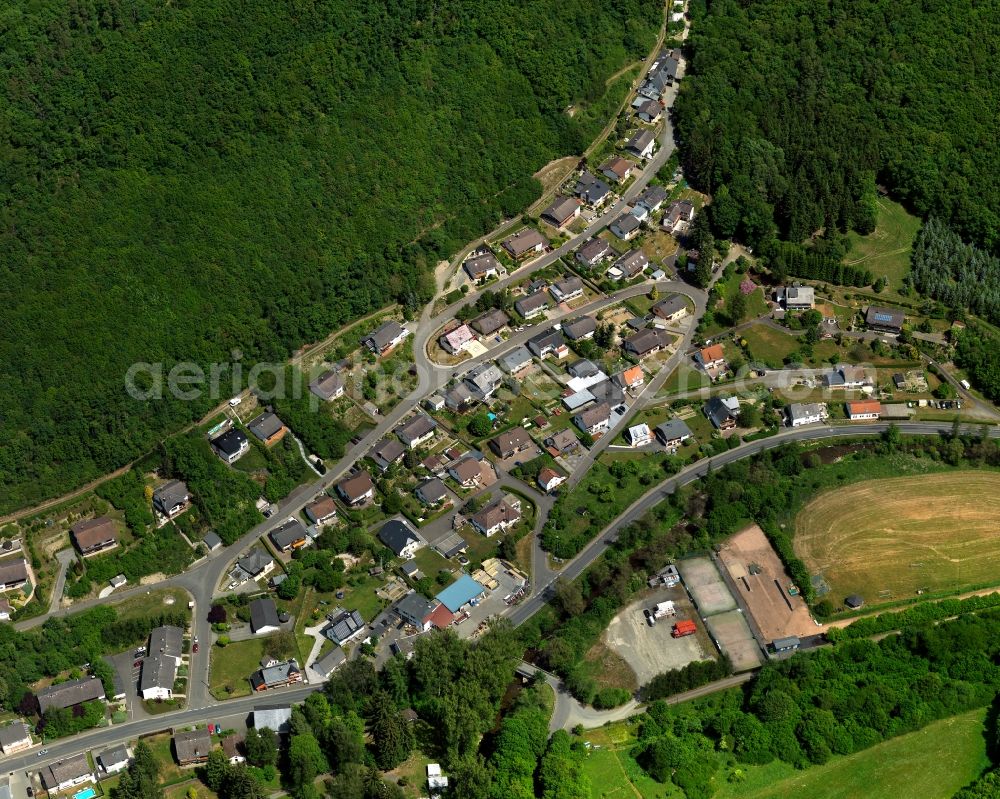 Aerial photograph Hahnenbach - Cityscape of Hahnbach in Rhineland-Palatinate