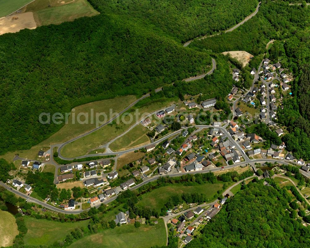 Hahnenbach from above - Cityscape of Hahnbach in Rhineland-Palatinate