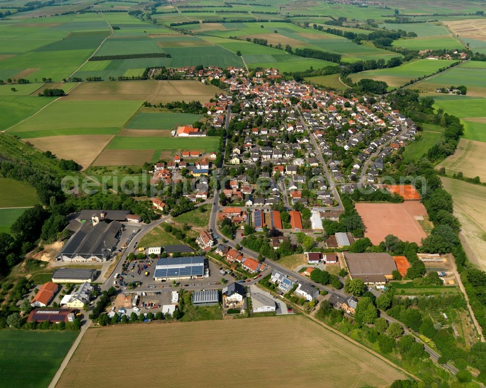 Hahnheim from above - Cityscape of Hahnheim in Rhineland-Palatinate