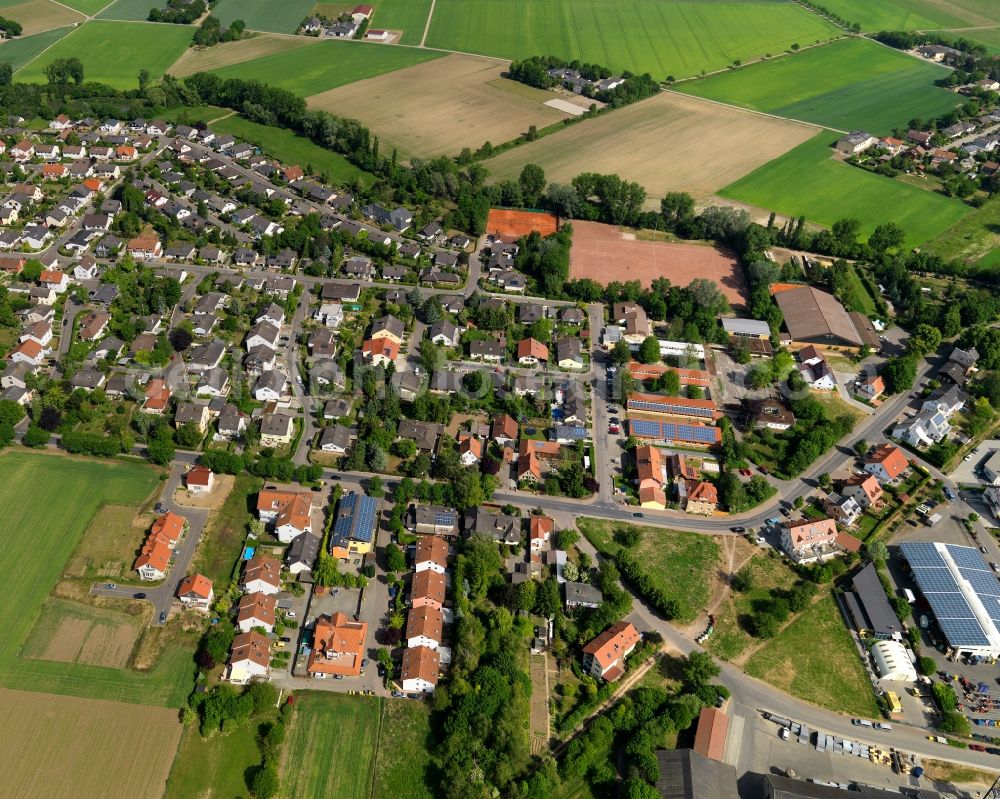 Hahnheim from the bird's eye view: Cityscape of Hahnheim in Rhineland-Palatinate