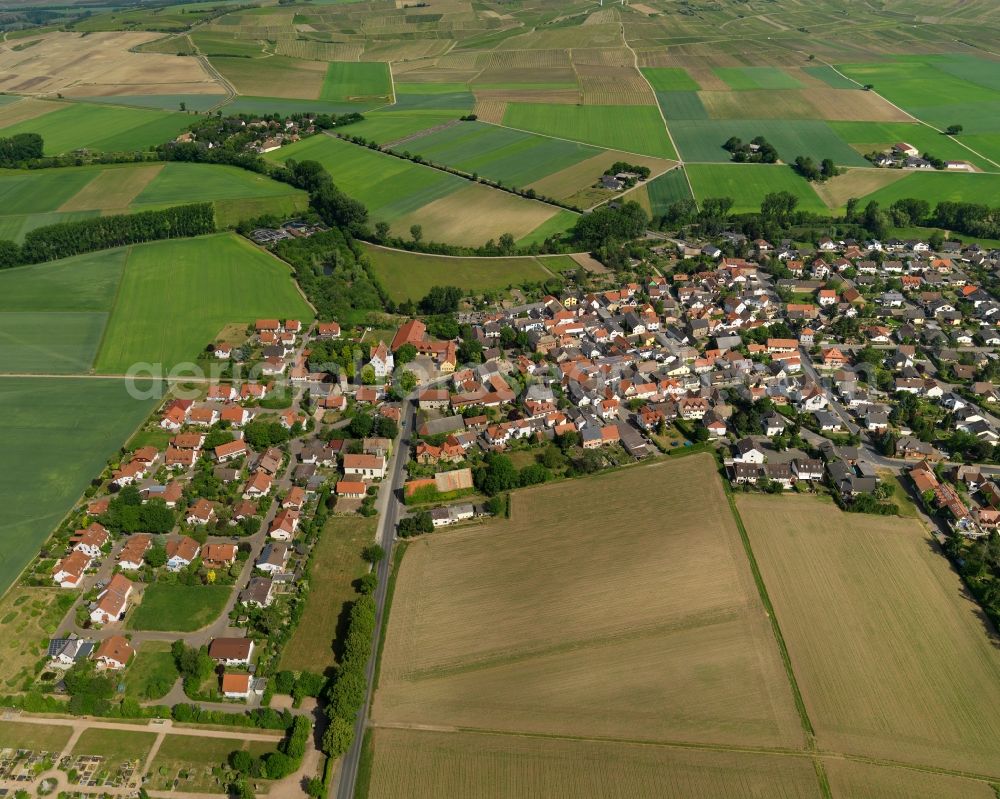 Aerial photograph Hahnheim - Cityscape of Hahnheim in Rhineland-Palatinate