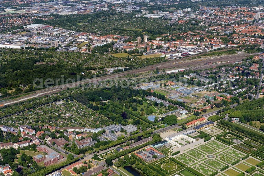 Aerial photograph Hannover - District Hainholz in the city area in Hannover in the state Niedersachsen, Germany