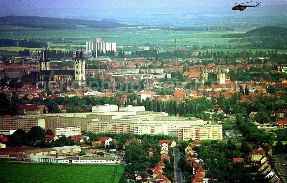 Aerial image Halberstadt / Sachsen - Anhalt - Stadtansicht von Halberstadt.