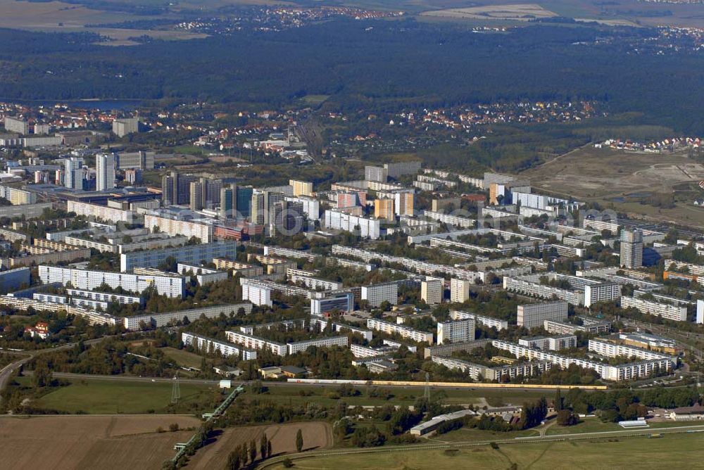 Aerial image Halle - Halle 23.09.06 Blick auf Neubausiedlungen in Halle-Neustadt.