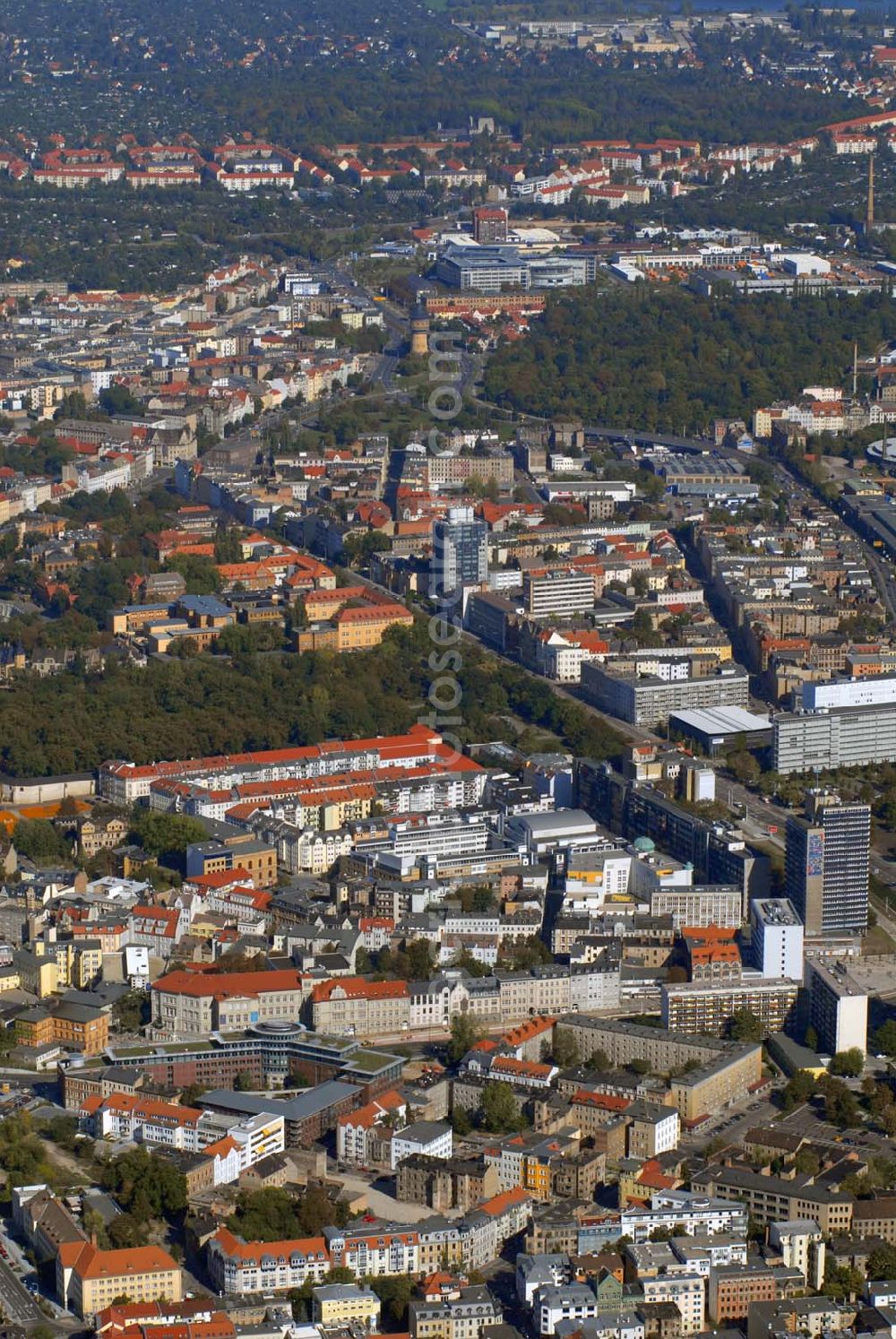 Aerial image Halle - Halle 23.09.06 Blick auf die Stadt Halle an der Saale.