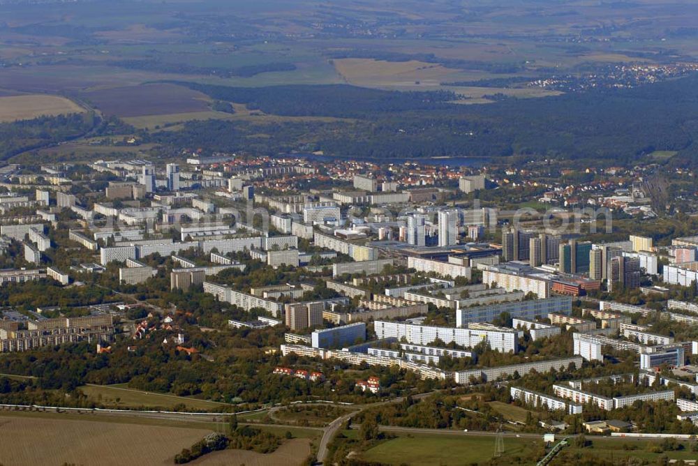 Halle from the bird's eye view: Halle 23.09.06 Blick auf Neubausiedlungen in Halle-Neustadt.