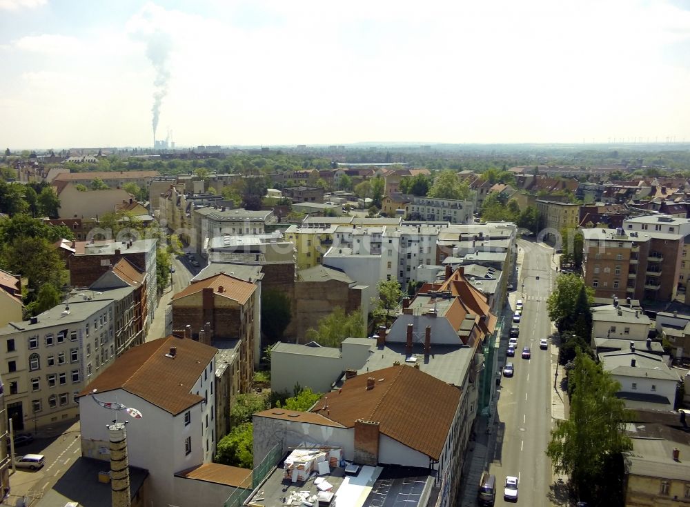 Halle (Saale) from the bird's eye view: City view of Halle ( Saale ) in the state Saxony-Anhalt