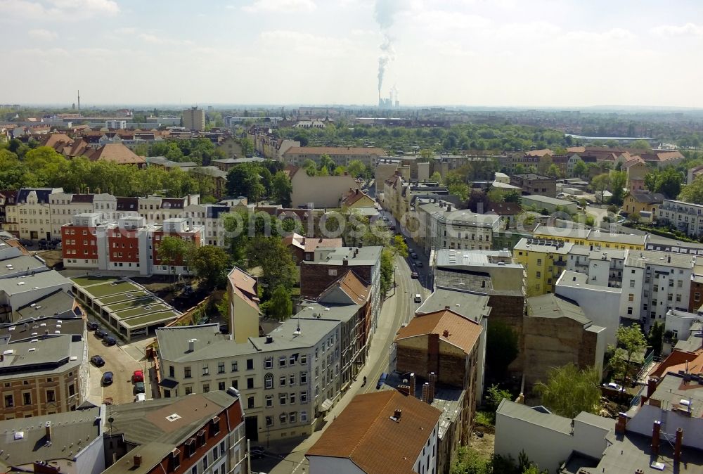 Aerial image Halle (Saale) - City view of Halle ( Saale ) in the state Saxony-Anhalt